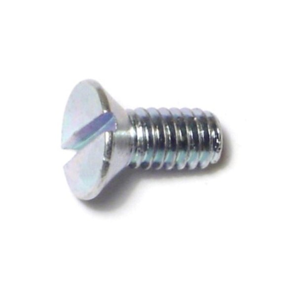 Midwest Fastener #8-32 x 3/8 in Slotted Flat Machine Screw, Zinc Plated Steel, 60 PK 61741 - main